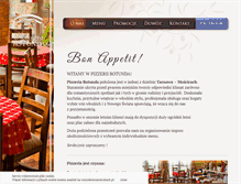 Tablet Screenshot of pizzeriarotunda.pl